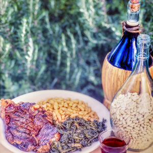 COSTATA DI MANZO CON ERBETTE E FAGIOLI - 5365