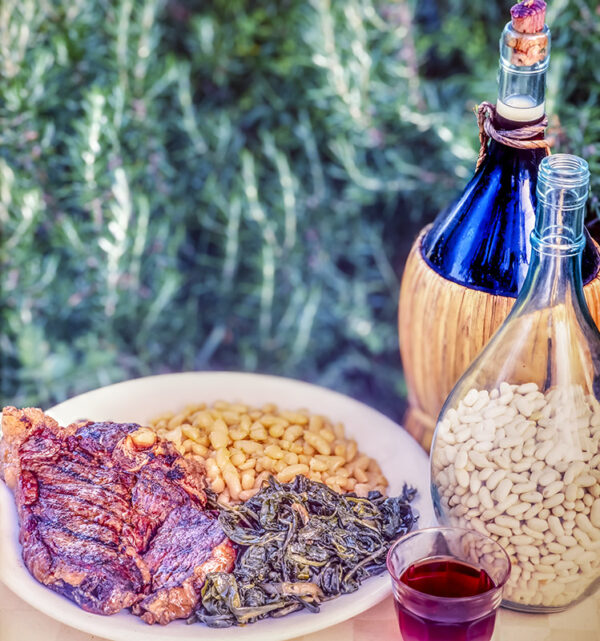 COSTATA DI MANZO CON ERBETTE E FAGIOLI - 5365