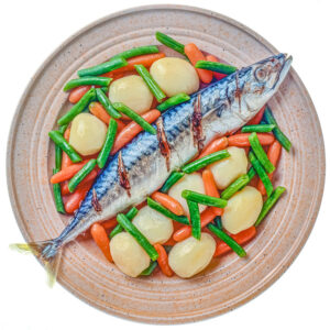 SGOMBRO CON CONTORNO DI VERDURE COTTE - S24960 - 5891