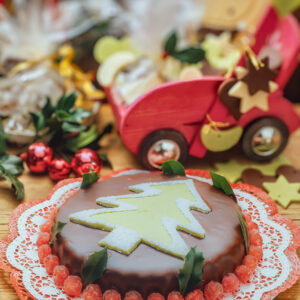TORTA CON ALBERO DI MARZAPANE - GI50810 - 3258