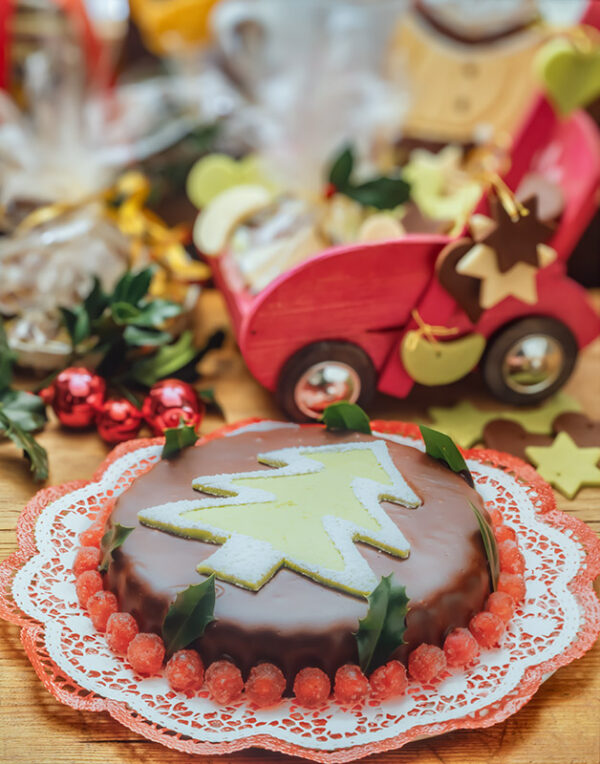 TORTA CON ALBERO DI MARZAPANE - GI50810 - 3258