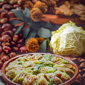 CASTAGNE IN FOGLIE DI CAVOLO - S185830 - 2027