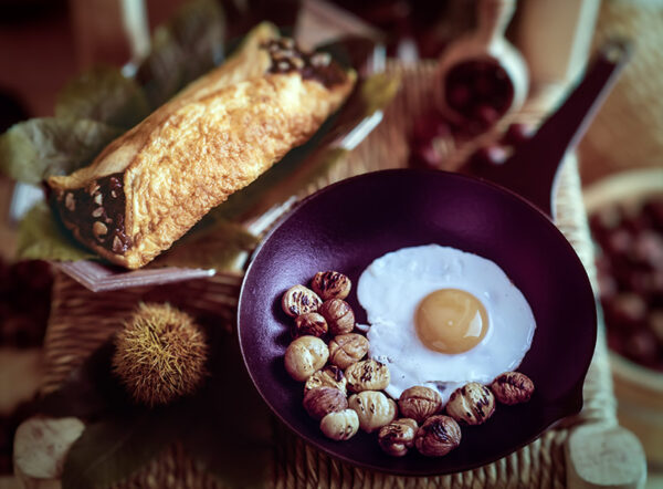 UOVO ALL'OCCHIO CON CASTAGNE, OMELETTE ALLE CASTAGNE - 2083