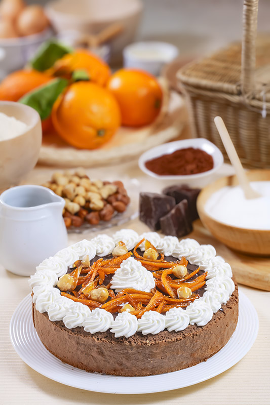 TORTA CON MOUSSE PRALINATA - 3136