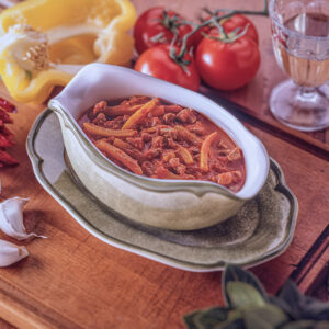 RAGÙ DI AGNELLO E PEPERONI - 7596