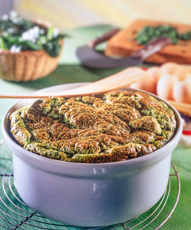 SOUFFLÉ DI SPINACI E PROSCIUTTO - S64970 - 7646 - immagine 1