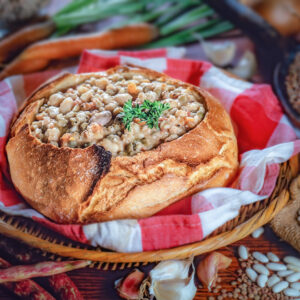 ZUPPA DI CEREALI E LEGUMI IN PAGNOTTA - S649701 - 7663