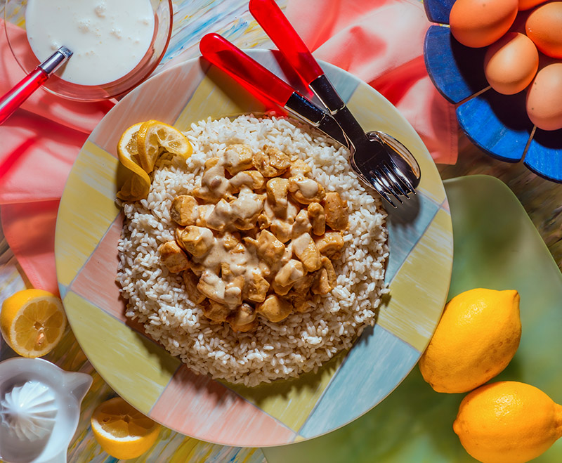 POLLO CON CREMA DI RISO ALL