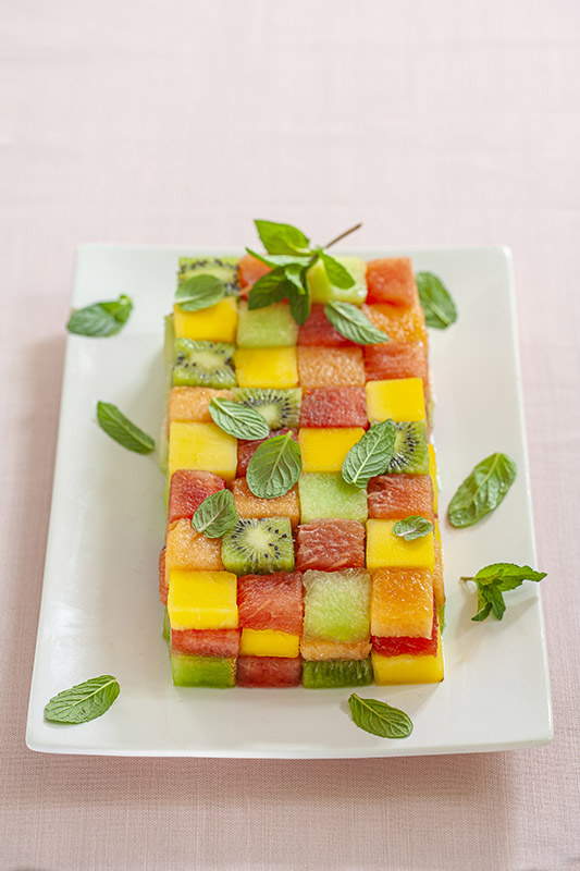 MATTONELLA COLORATA DI ANGURIA MELONE KIWI MANGO - 1278