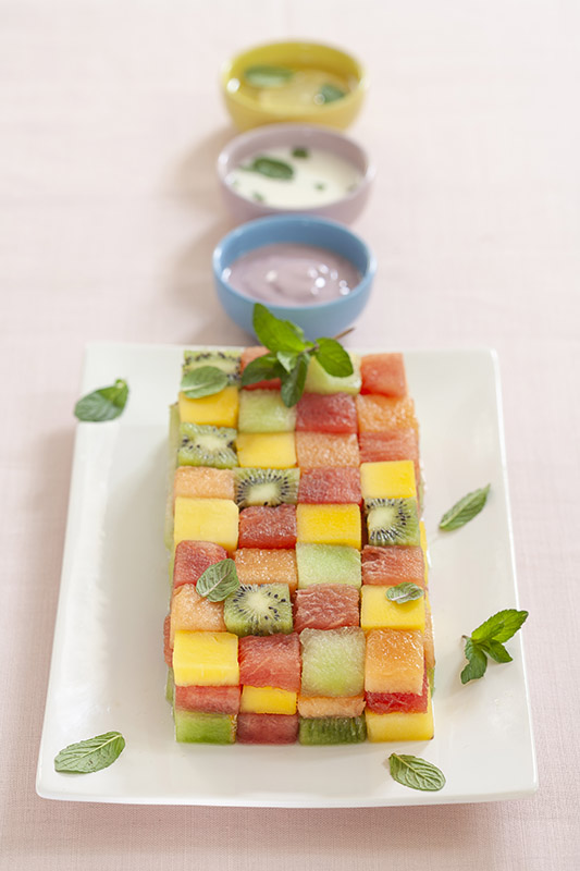 MATTONELLA COLORATA DI ANGURIA MELONE KIWI E MANGO - 1283