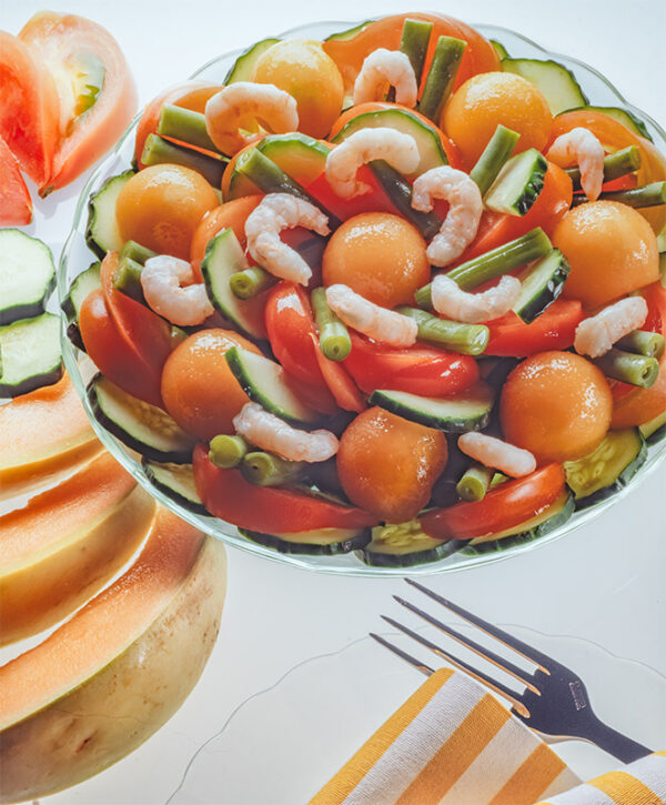 ANTIPASTO DI MELONE E GAMBERETTI - S75890 - 3516