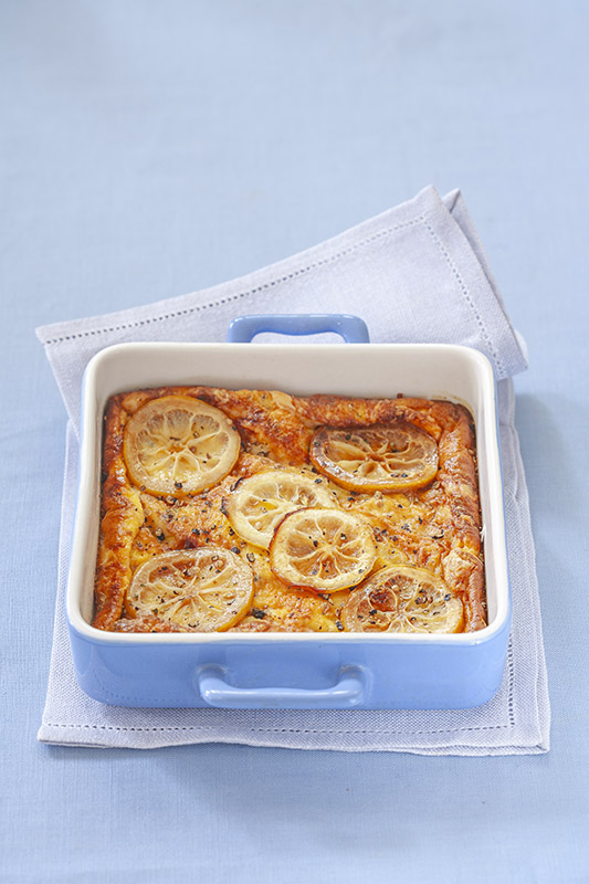 CLAFOUTIS CON PANNA PECORINO LIMONI CARAMELLATI - 1380