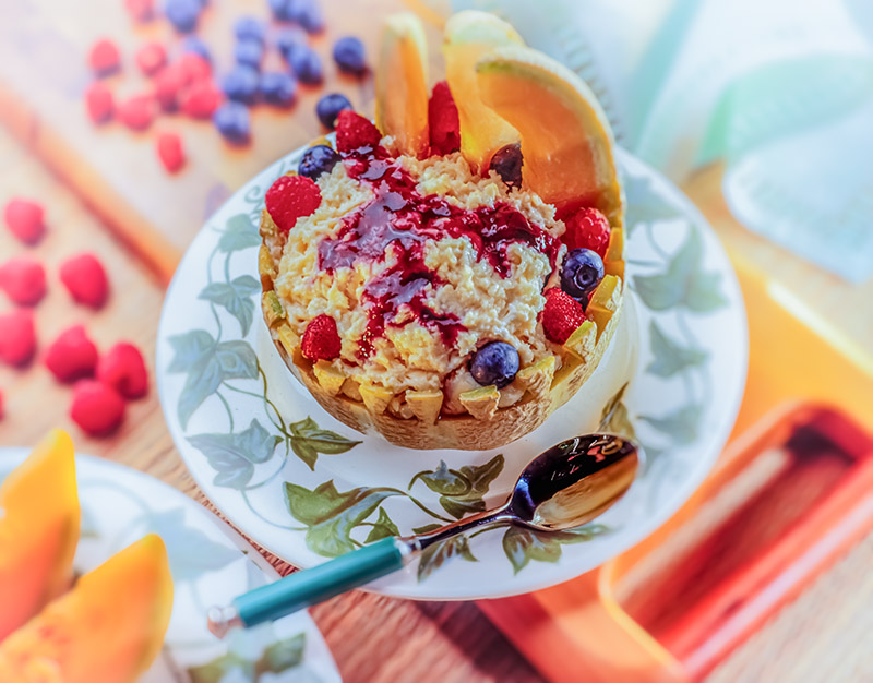 SORBETTO VARIEGATO DI MELONE CON FRUTTA - S55940 - 4899 - immagine 1