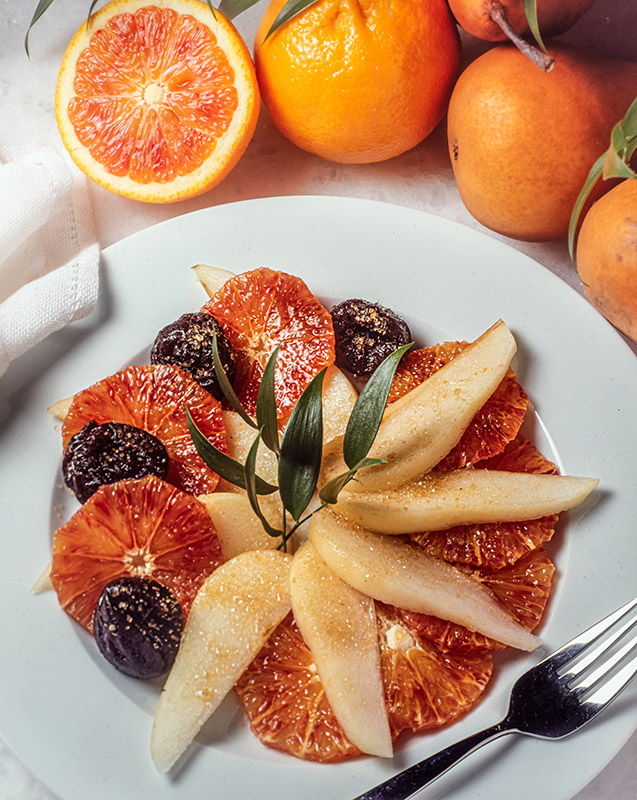 DESSERT DI PERE E ARANCE AL BRANDY - 4909 - immagine 1