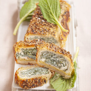 STRUDEL CON MELE RICOTTA BORRAGINE PEPE CORIANDOLO - 6184