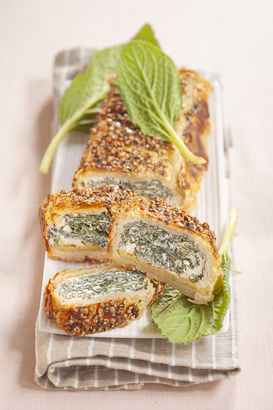 STRUDEL CON MELE RICOTTA BORRAGINE PEPE CORIANDOLO - 6184