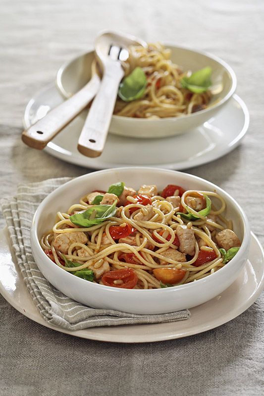 SPAGHETTI DI KAMUT CON POMODORO E PESCE SPADA - 6574