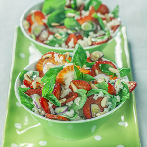 CUSCUS CON FRAGOLE CIPOLLOTTI PINOLI E BASILICO - 6169