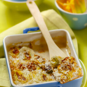 CON I PETALI - FIORI DI ZUCCA GRATINATI CON GORGONZOLA E NOCI - 6535