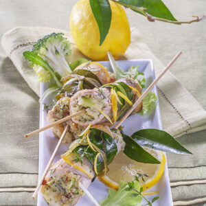 INVOLTINI DI LONZA DI MAIALE CON BROCCOLI E LIMONE - 8631