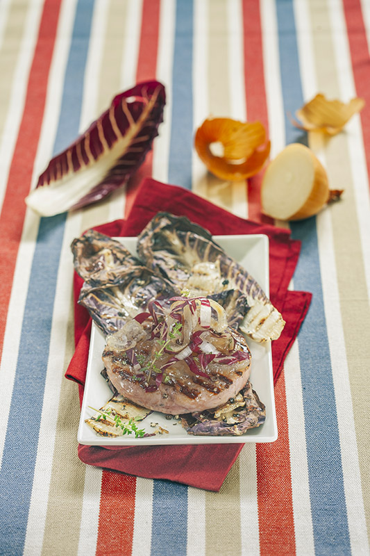 HAMBURGER CON CIPOLLE RADICCHIO GRIGLIATO - 0473