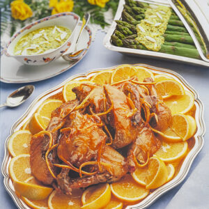 ANATRA ALL'ARANCIA E ASPARAGI CON SALSA ALL'UOVO E MANDORLE - S186850 - 0052