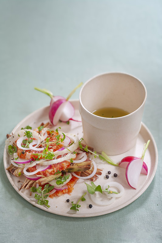INSALATA DI POMPELMO ROSA CARCIOFI CIPOLLOTTI - 6105