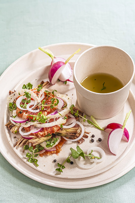 INSALATA DI POMPELMO ROSA CARCIOFI CIPOLLOTTI - 6106