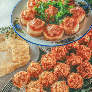 VOL AU VENT AL GRANA E POLPETTE DI GRANA E MANDORLE - S232910 - 4639