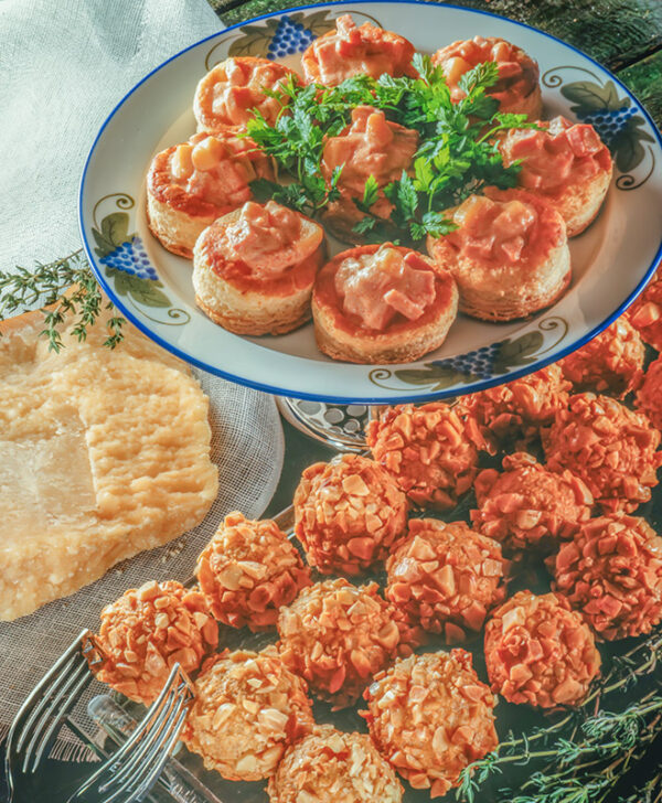 VOL AU VENT AL GRANA E POLPETTE DI GRANA E MANDORLE - S232910 - 4639