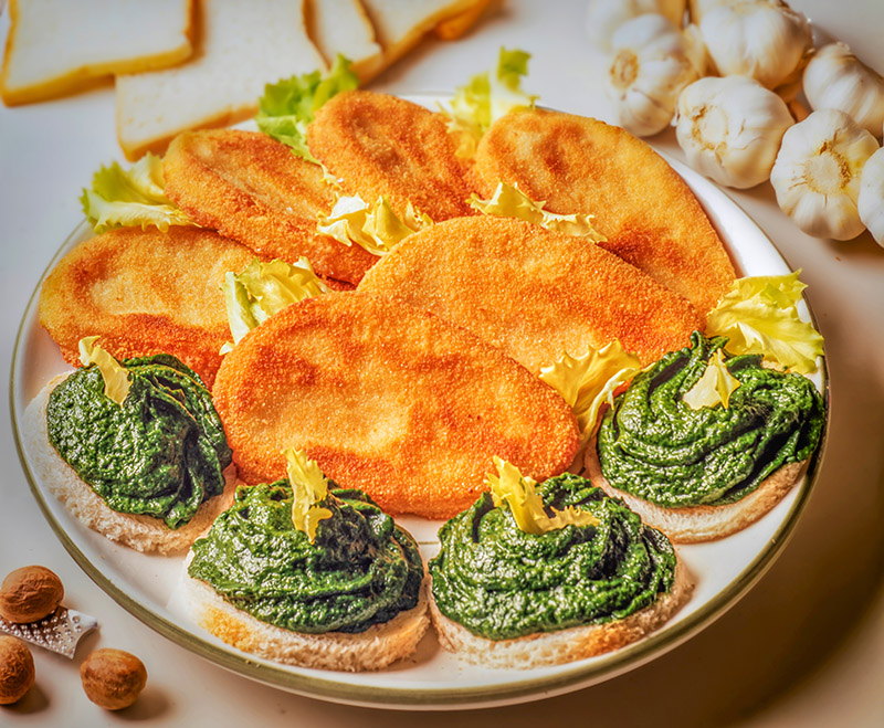 CROCCHETTE DI FORMAGGIO E CROSTINI AGLI SPINACI - GR2089 - 4661 - immagine 1