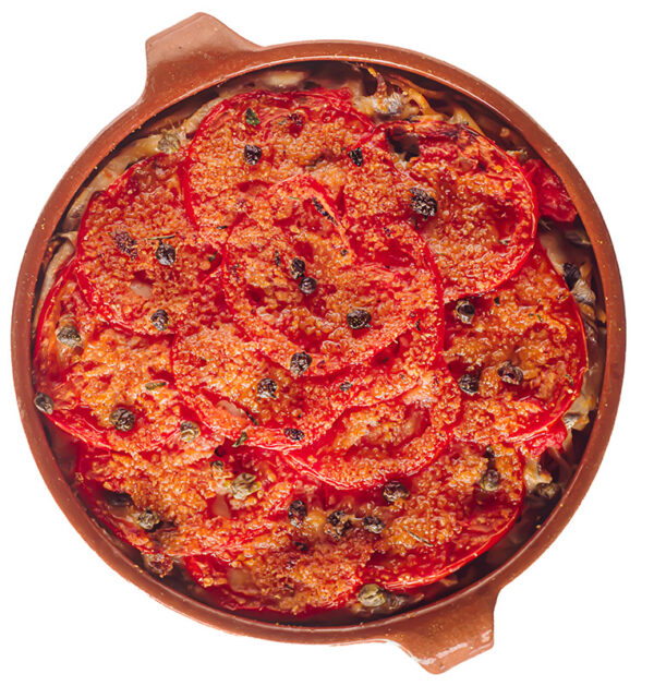 LINGUINE GRATINATE CON POMODORI E CAPPERI - 6831