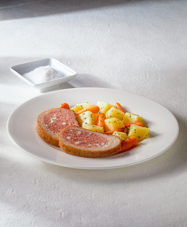 POLPETTONE DI MAIALE CON PROSCIUTTO COTTO E MOZZARELLA - 6910