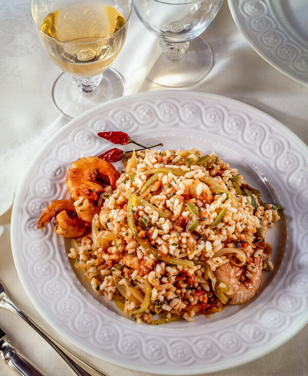 RISOTTO CON PEPERONCINI PEPERONI E GAMBERI - 4177