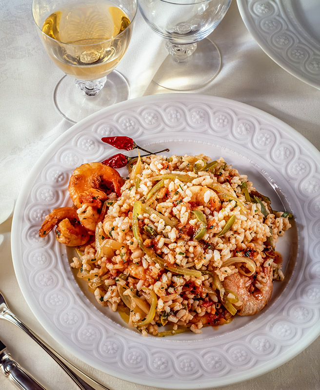 RISOTTO CON PEPERONCINI PEPERONI E GAMBERI - 4177 - immagine 1