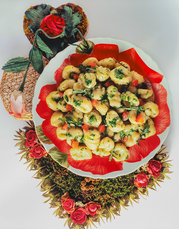GNOCCHI CON RUCOLA E POMODORI - 6009 - immagine 1