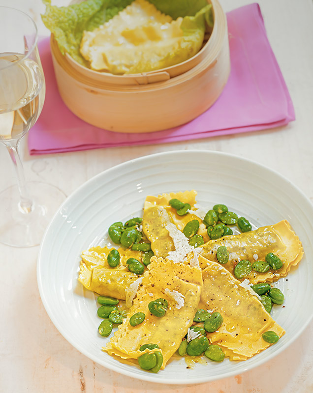 RAVIOLI CON FAVE E PECORINO - 6134 - immagine 1