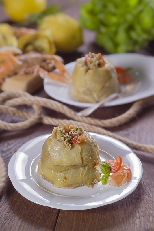 BAVARESE AGLI SCAMPI E CARCIOFI- GT6J0729