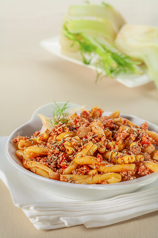 CASARECCE AL RAGÙ DI CARNI MISTE AL FINOCCHIO E SEMI DI FINOCCHIO - 2879