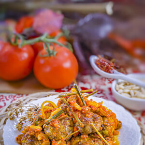 POLPETTE ALLE ERBE CON SALSA ALLO ZAFFERANO - K1603