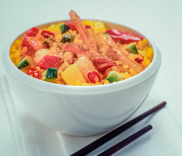 INSALATA DI RISO SCAMPI ANANAS CETRIOLI CURRY PEPERONCINI - S2504237 - 163710