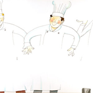 CHEF E CAMERIERE - ILLUSTRAZIONE – 9332