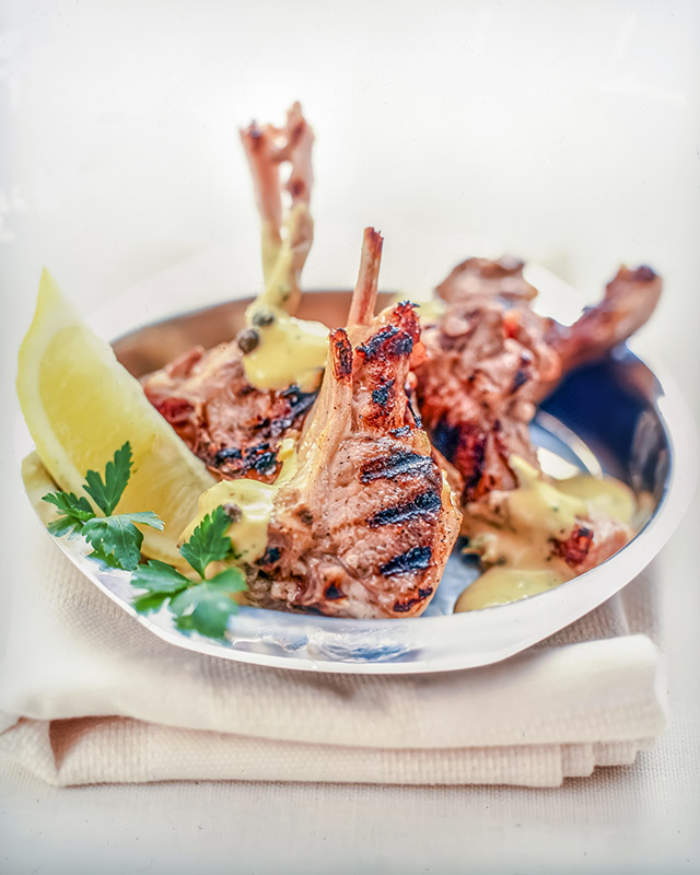 COSTOLETTE DI AGNELLO CON SALSA ALLE ERBE - S02050210 - 5352 - immagine 1