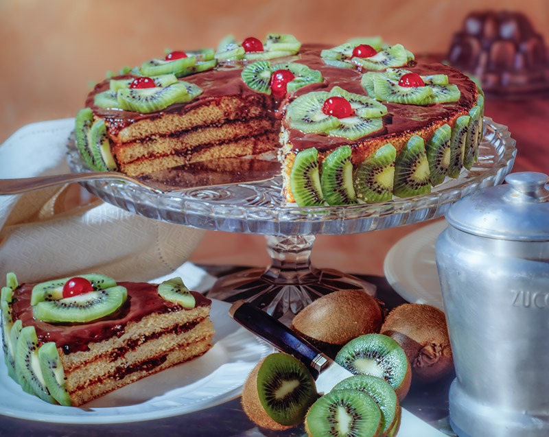 TORTA DI KIWI E CIOCCOLATO - S07970 - 4898 - immagine 1