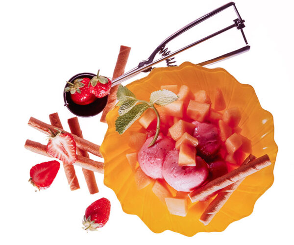 GELATO ALLA FRAGOLA CON MELONE - COPPA GOLOSA - 9455
