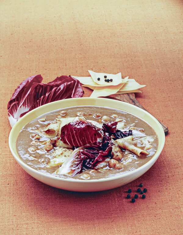 ZUPPA DI MALTAGLIATI CON CECI E RADICCHIO - 9913