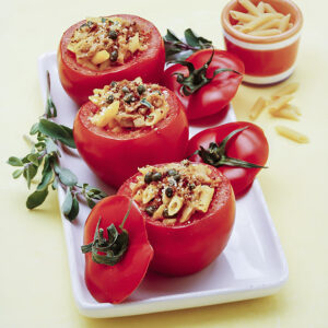 POMODORI RIPIENI DI TONNO E PASTA - 9957