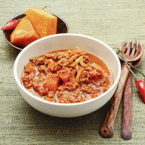 ZUPPA DI ZUCCA CARNE TRITA CIPOLLA PEPERONCINO - 9974