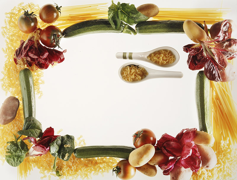 CORNICE DECOR PASTA PATATE E  POMODORI - 9996 - immagine 1