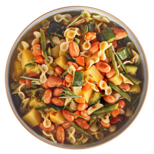 MINESTRA CON PASTA FAGIOLI ZUCCHINE PATATE CAROTE ROSMARINO - 9997